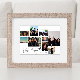 名前Editable Collage Photo Grad 2023学校 ポスター