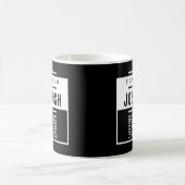 名前Josh コーヒーマグカップ (中央)