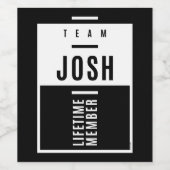 名前Josh ワインラベル (シングルラベル)