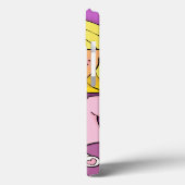 名前kid女の子ブロンドキュードルピンク紫 Case-Mate iPhoneケース (裏面 / 左)