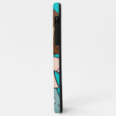 名前kid girl cudles aqua peach Case-Mate iPhoneケース (裏面/左)