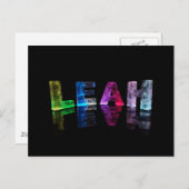 名前Leah in 3D Lights (Photograph) ポストカード (正面/裏面)