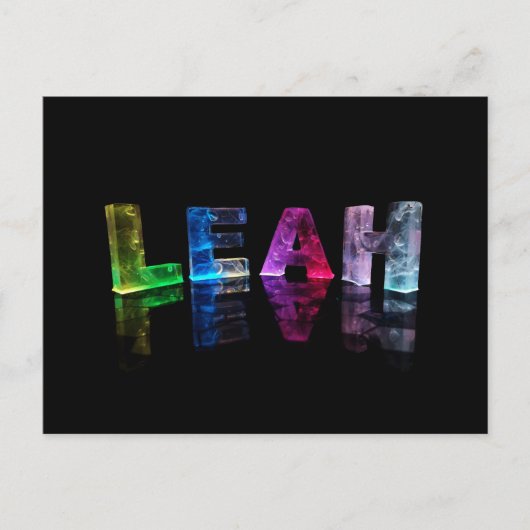 名前Leah in 3D Lights (Photograph) ポストカード (正面)