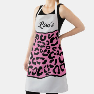 名前LEOPARD Print エプロン