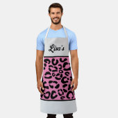 名前LEOPARD Print エプロン (着用した状態)