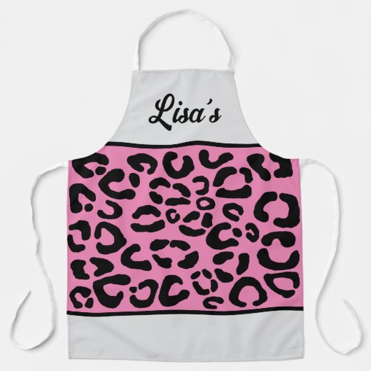名前LEOPARD Print エプロン (正面)