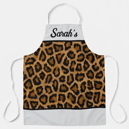 名前LEOPARD Print エプロン (正面)
