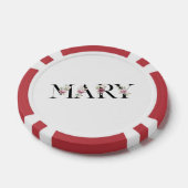 名前Mary ポーカーチップ (シングル)