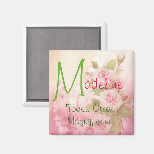 名前Meaning Magnet, Madeline マグネット (正面/裏面)