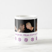 名前Mom Extraordinaire最高の Mom Ever + 3枚の写真 コーヒーマグカップ (中央)