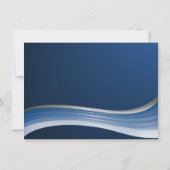 名前Noahフラットノート付き鋼波 ノートカード (裏面)