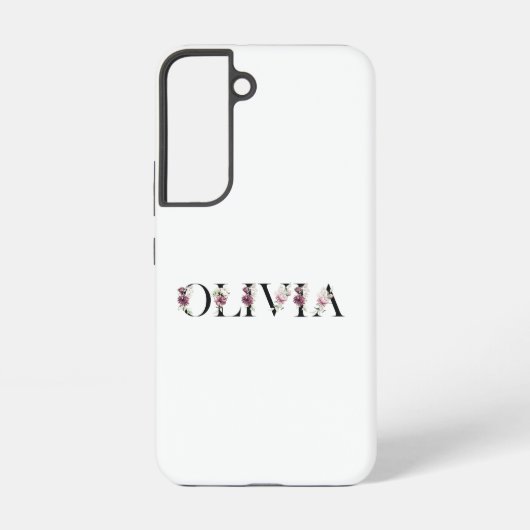 名前Olivia Samsung Galaxyケース (裏面)