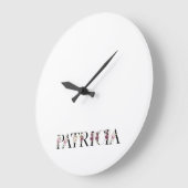 名前Patricia ラージ壁時計 (傾斜)
