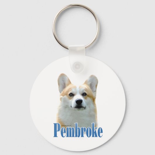 名前Pembrokeウェルシュコーギー キーホルダー (正面)