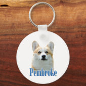 名前Pembrokeウェルシュコーギー キーホルダー (正面)