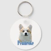 名前Pembrokeウェルシュコーギー キーホルダー (裏面)