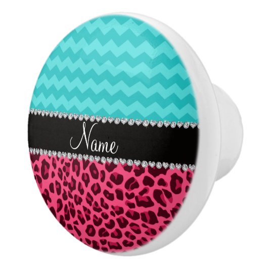 名前pink leopardターコイズ セラミックノブ (右)