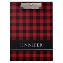 名前Red & Black Checks Plaid Gingham Pattern