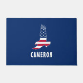 名前USA米国国旗American Eagle America 7月4日 ドアマット (正面)