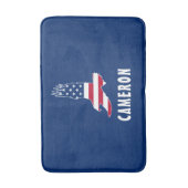 名前USA米国国旗American Eagle America 7月4日 バスマット (正面縦)