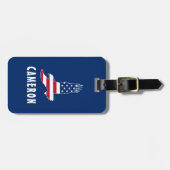 名前USA米国国旗American Eagle America 7月4日 ラゲッジタグ (正面横)