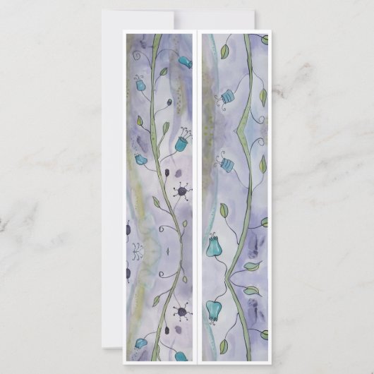 名前Whimsyパーソナライズされたフローラ2ブックマーク (裏面)