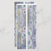 名前Whimsyパーソナライズされたフローラ2ブックマーク (正面/裏面)