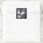 名前Wildflower Clusterマクロフォトスタンプ スクエアシール (バッグ)