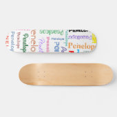 名前Wordクラウドおもしろいフォントタイポグラフィ スケートボード (横)