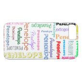 名前Wordクラウドおもしろいフォントタイポグラフィ Case-Mate iPhoneケース (裏面(横))