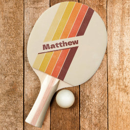 名動揺して付きストライプのレトロ濃 卓球ラケット