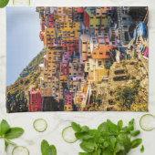 名勝の村，シンクテレ，リグーリア，イタリア キッチンタオル (折り畳み)