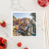 名勝の村，シンクテレ，リグーリア，イタリア スタンダードカクテルナプキン (インサイチュ)