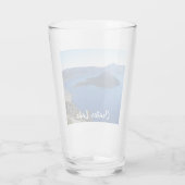 名勝クレーター湖国立公園写真ガラス タンブラーグラス (裏面)