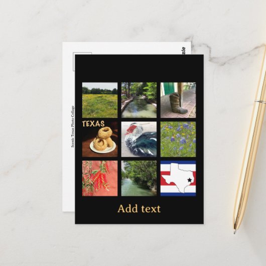 名勝テキサス州 ポストカード (正面/裏面インサイチュ)