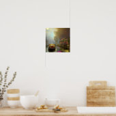 名勝フラワーボート運河デジタルアート ポスター (キッチン)