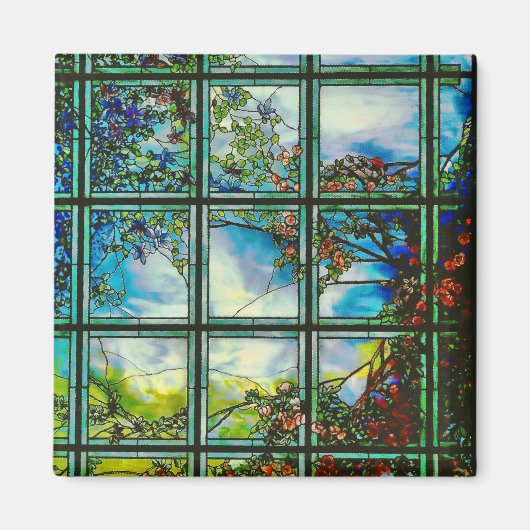 名勝感動的つる植物と自然 マグネット (正面)