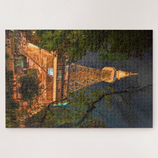 ©名古屋テレビタワーの夜景、日本旅行 ジグソーパズル (横)