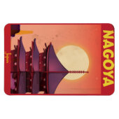 名古屋ヴィンテージ旅行ポスター マグネット (横)