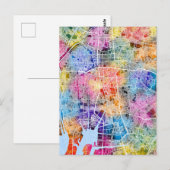 名古屋市の地図 ポストカード (正面/裏面)