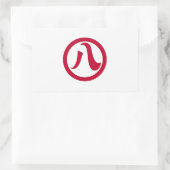 名古屋市旗あいち県日本シンボル 長方形シール (バッグ)