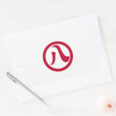 名古屋市旗あいち県日本シンボル 長方形シール (封筒)