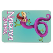 名古屋日本ヴィンテージ旅行ポスター。 マグネット (横)