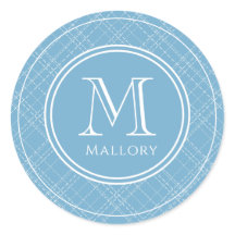 名名門私立校風の前&イニシャルモノグラムノートパソコンステッカー