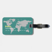 名国際的前の荷物タグ ラゲッジタグ (裏面横)