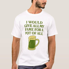 名声と引き換えにビールを Tシャツ