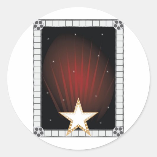 名声の背景 ラウンドシール (正面)