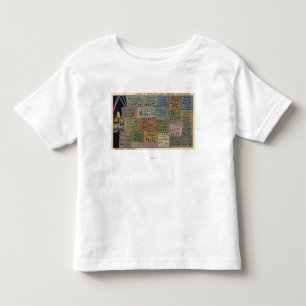 名声、Graumanの中国のな劇場の床 トドラーTシャツ