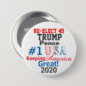 名大統領の前選の再編集 缶バッジ (正面&裏面)