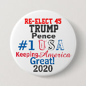 名大統領の前選の再編集 缶バッジ (正面)